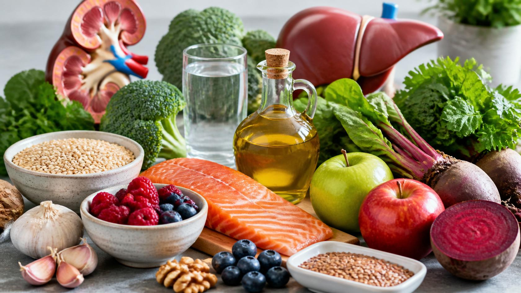 Foods that support kidney and liver health naturally