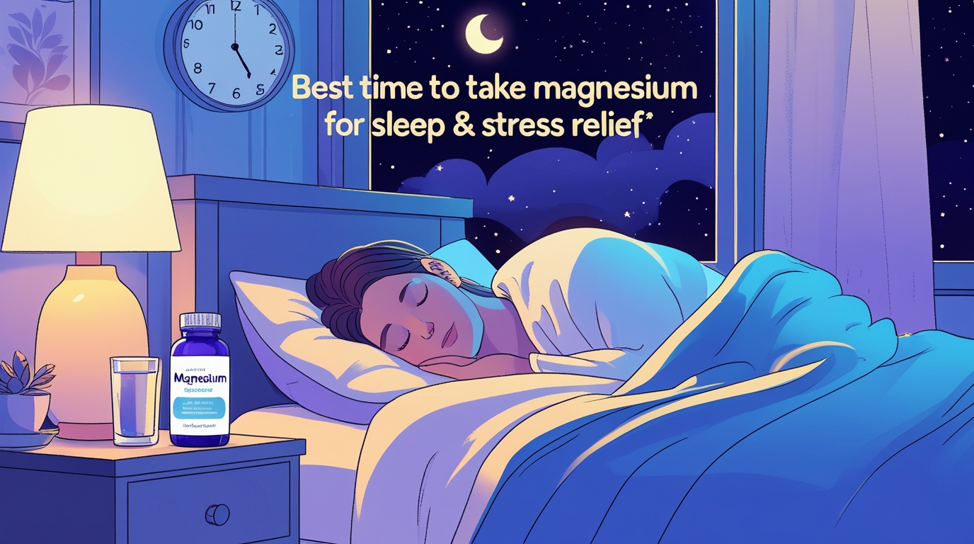 Best time to take magnesium at night for improved sleep and reduced stress