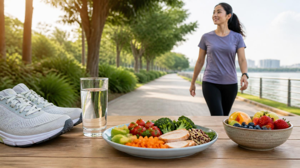 healthy-foods-water-walking-weight-management Healthy foods, water, and walking for healthy weight management